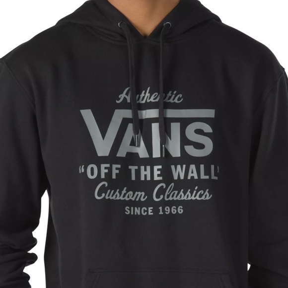 VANS HOLDER ST. PULLOVER HOODIE Men’s Black VN0A4QEZBLK - Picture 3 of 5
